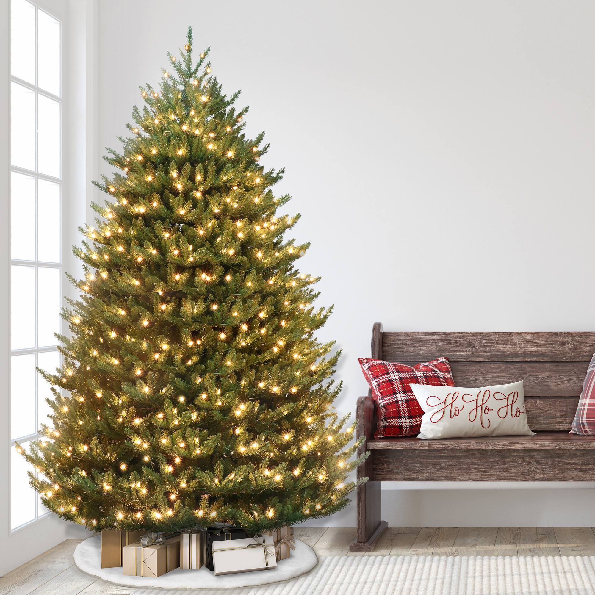 7.5ft. Pre-Lit Canadian Balsam Fir Artificial Christmas Tree, Clear LED Lights